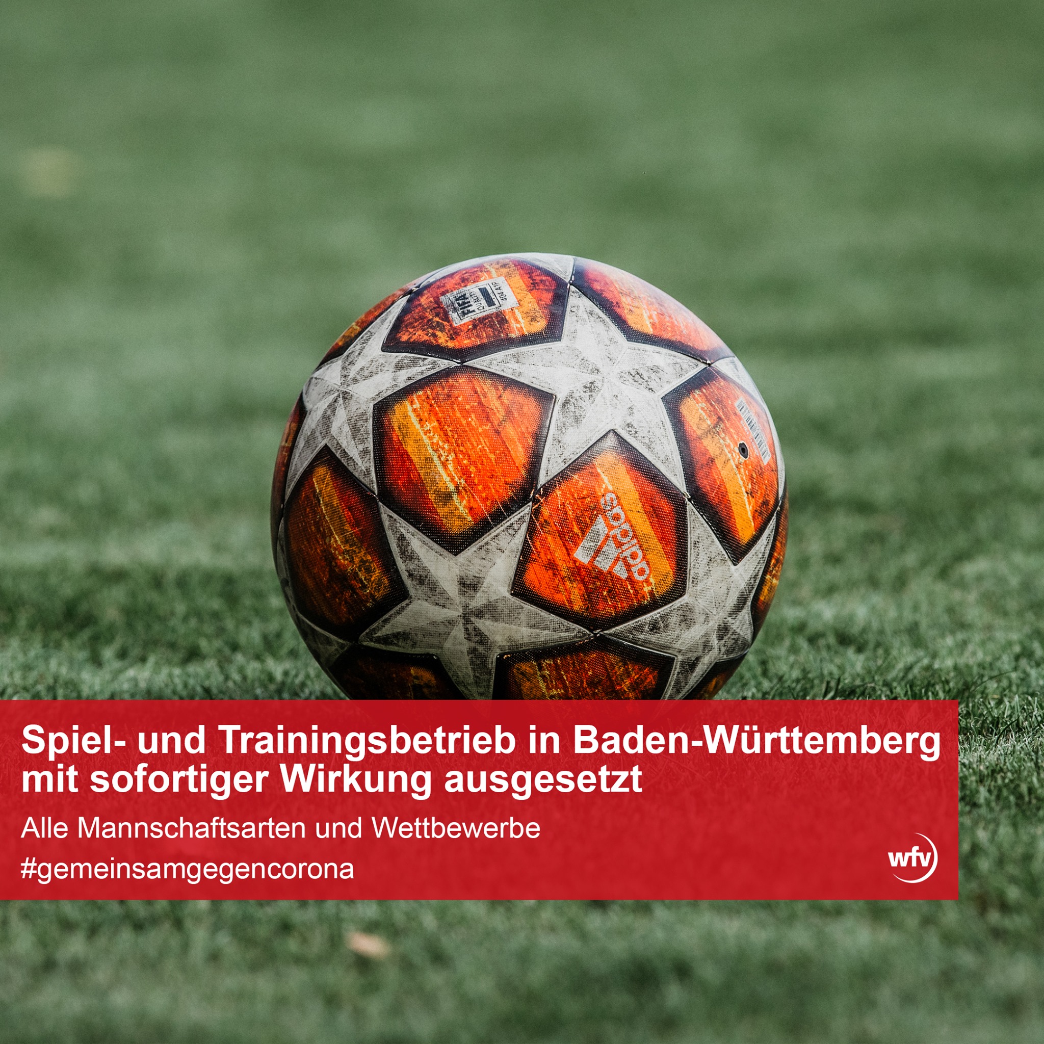 Spiel- und Trainingsbetrieb eingestellt